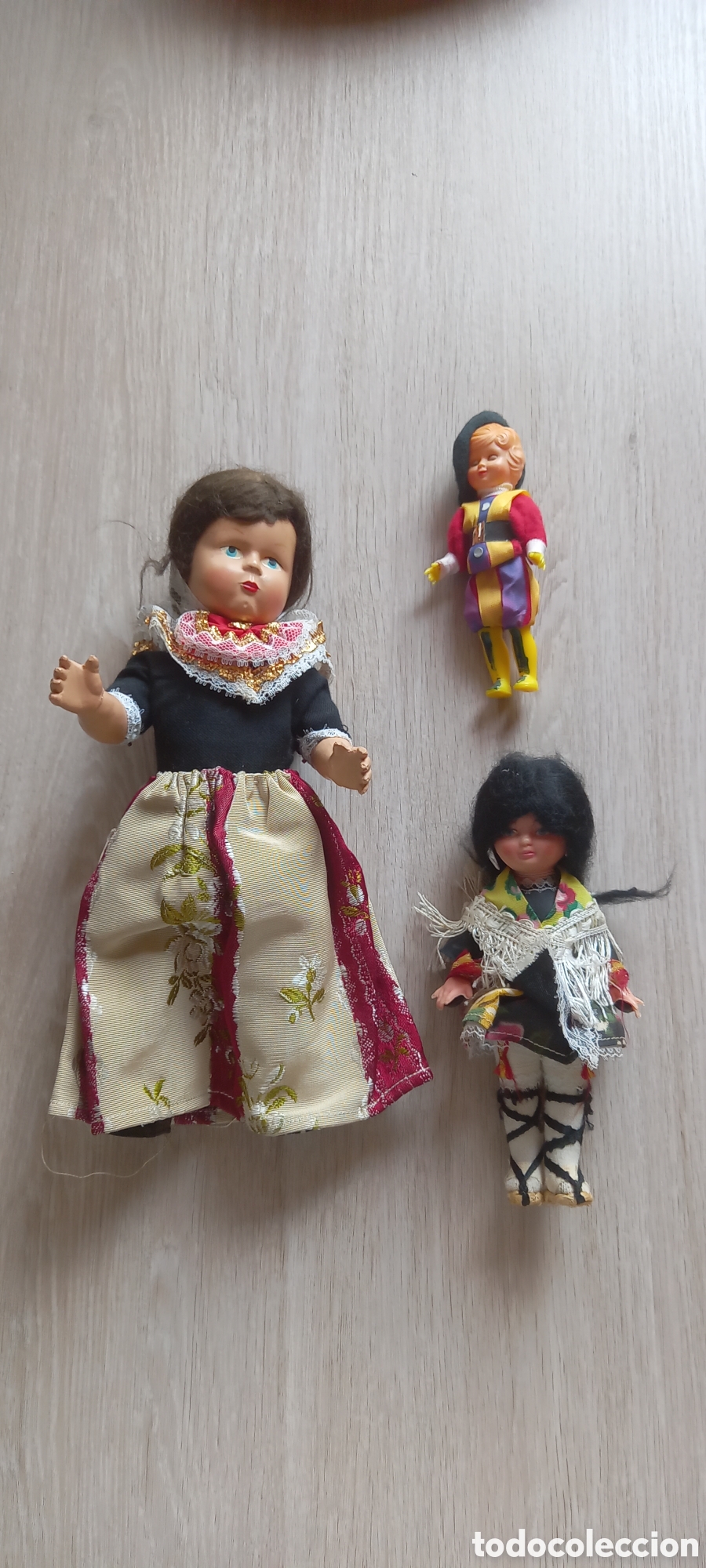 Mu&ntilde;ecas celuloide: LOTE MU&Ntilde;ECOS REGIONALES ANTIGUOS - Foto 2