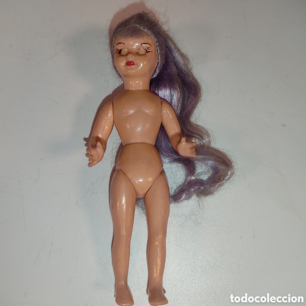 Mu&ntilde;ecas celuloide: ANTIGUA MU&Ntilde;ECA ARTICULADA EN CELULOIDE. Altura Total 10,5cms - Foto 3