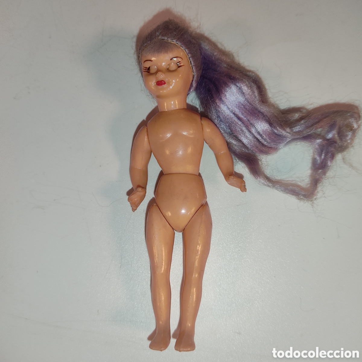 Mu&ntilde;ecas celuloide: ANTIGUA MU&Ntilde;ECA ARTICULADA EN CELULOIDE. Altura Total 10,5cms - Foto 1