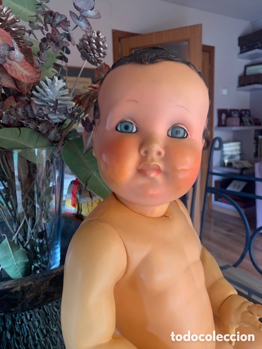 Mu&ntilde;ecas celuloide: Gran mu&ntilde;eco celuloide, 60 cms, Francia - Foto 4