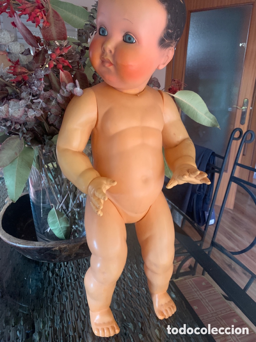 Mu&ntilde;ecas celuloide: Gran mu&ntilde;eco celuloide, 60 cms, Francia - Foto 5