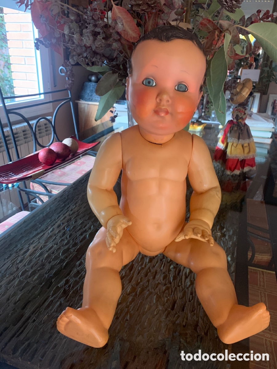 Mu&ntilde;ecas celuloide: Gran mu&ntilde;eco celuloide, 60 cms, Francia - Foto 1