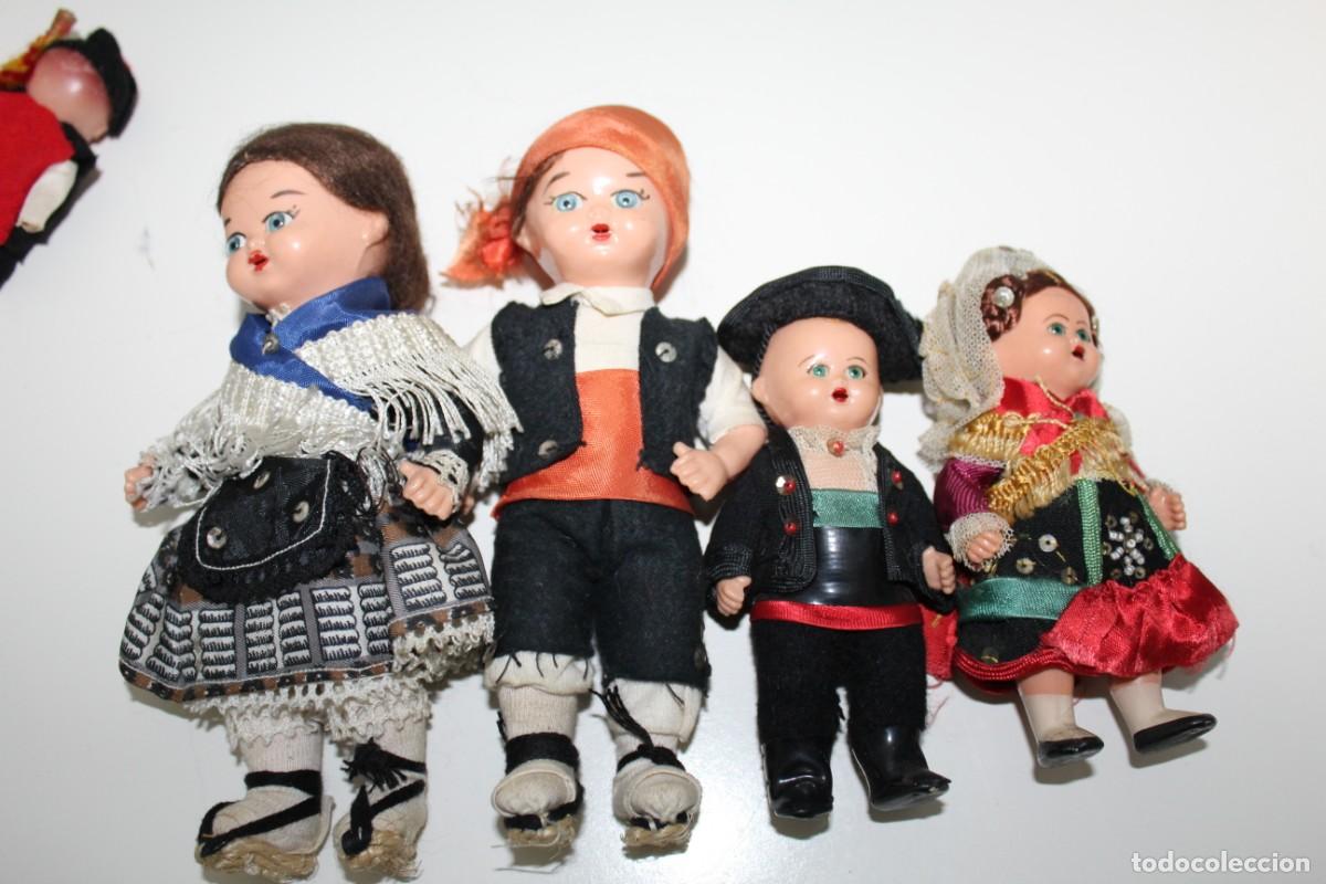 Mu&ntilde;ecas celuloide: LOTE DE MU&Ntilde;ECAS REGIONALES DE CELULOIDE - A&Ntilde;OS 60 - Foto 4