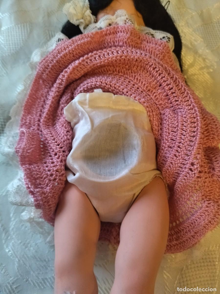 Mu&ntilde;ecas celuloide: Antigua Mu&ntilde;eca de celuloide , francesa ojos oscilantes, pelo natural. - Foto 8