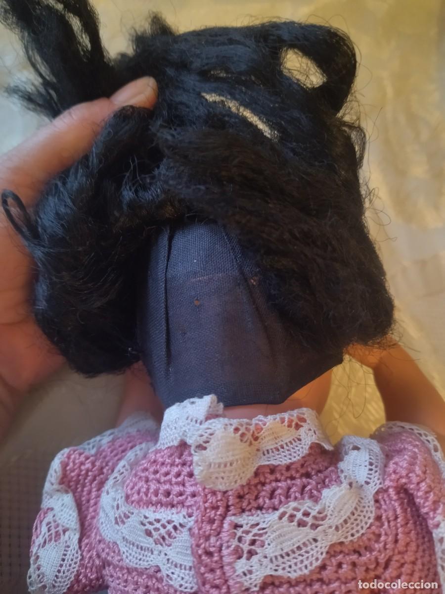 Mu&ntilde;ecas celuloide: Antigua Mu&ntilde;eca de celuloide , francesa ojos oscilantes, pelo natural. - Foto 13