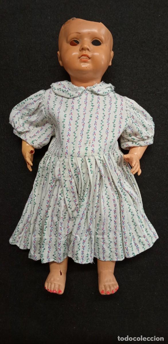Mu&ntilde;ecas celuloide: Mu&ntilde;eca de celuloide Schutz Marke. Con vestidos a&ntilde;os 20. - Foto 1