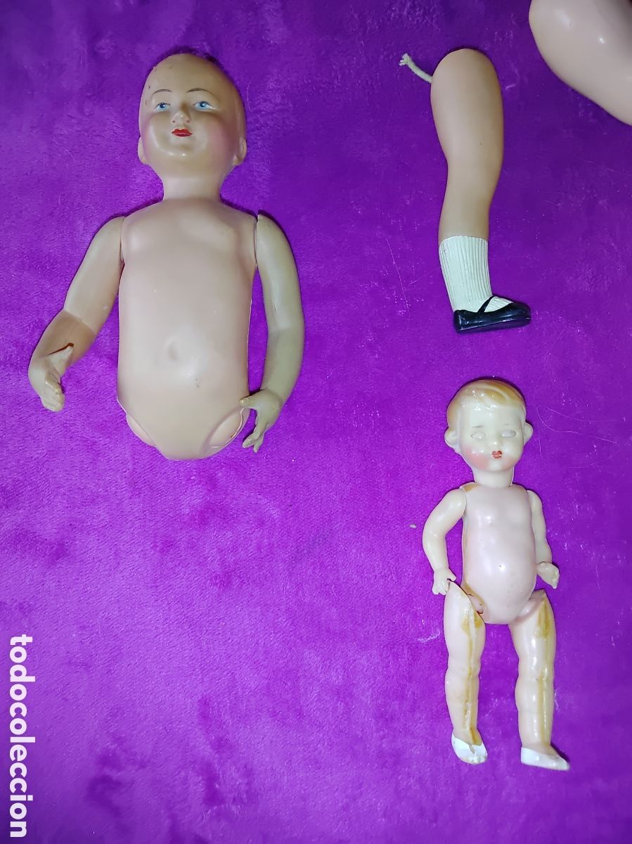 Mu&ntilde;ecas celuloide: LOTE DE PIEZAS MU&Ntilde;ECOS CELULOIDE, PARTES SUELTAS - Foto 6