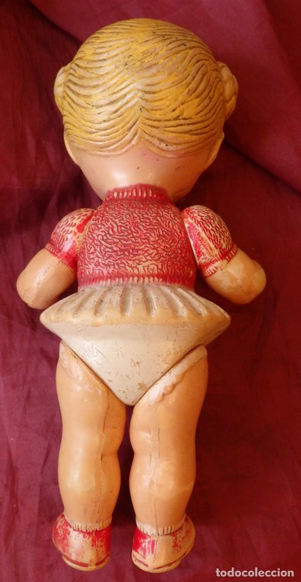 Mu&ntilde;ecas celuloide: MU&Ntilde;ECA SONAJERO MUY ANTIGUA DE CELULOIDE - Foto 2