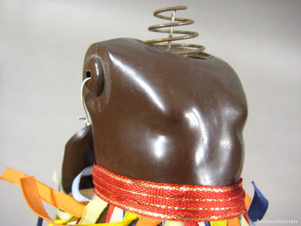 Mu&ntilde;ecas celuloide: Restos de una mu&ntilde;eca de celuloide Negra. Marca Tortuga. Germany. 30. - Foto 2