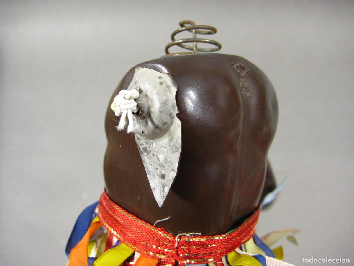 Mu&ntilde;ecas celuloide: Restos de una mu&ntilde;eca de celuloide Negra. Marca Tortuga. Germany. 30. - Foto 3