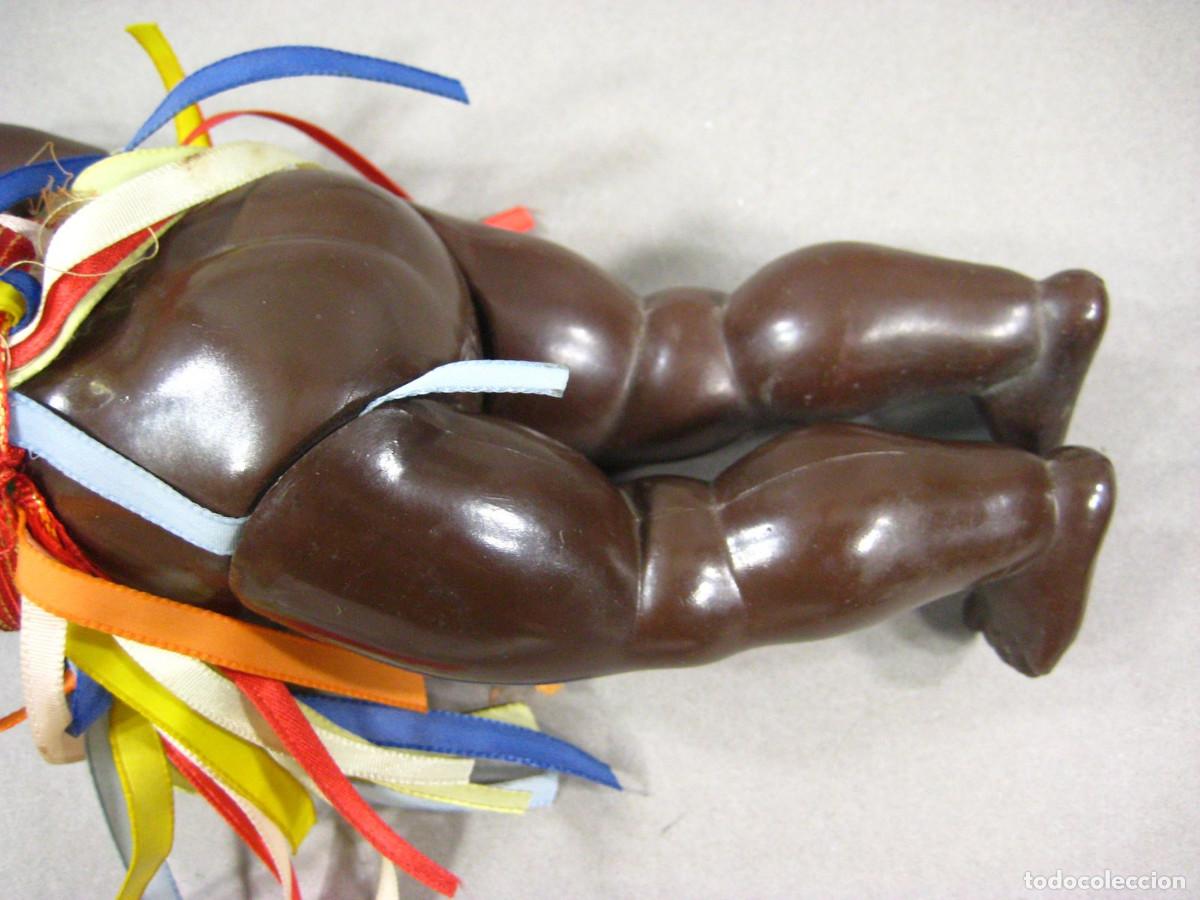 Mu&ntilde;ecas celuloide: Restos de una mu&ntilde;eca de celuloide Negra. Marca Tortuga. Germany. 30. - Foto 6