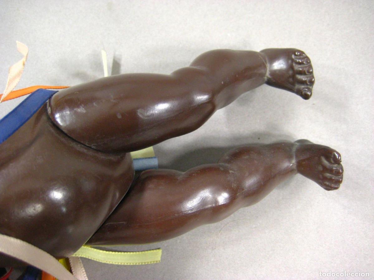 Mu&ntilde;ecas celuloide: Restos de una mu&ntilde;eca de celuloide Negra. Marca Tortuga. Germany. 30. - Foto 7