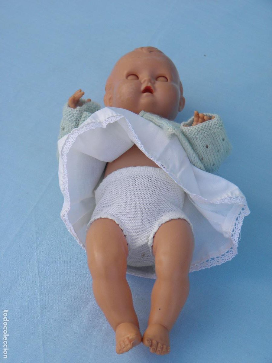 Mu&ntilde;ecas celuloide: Antiguo mu&ntilde;eco beb&eacute; de celuloide de marca OK Kader - Foto 4