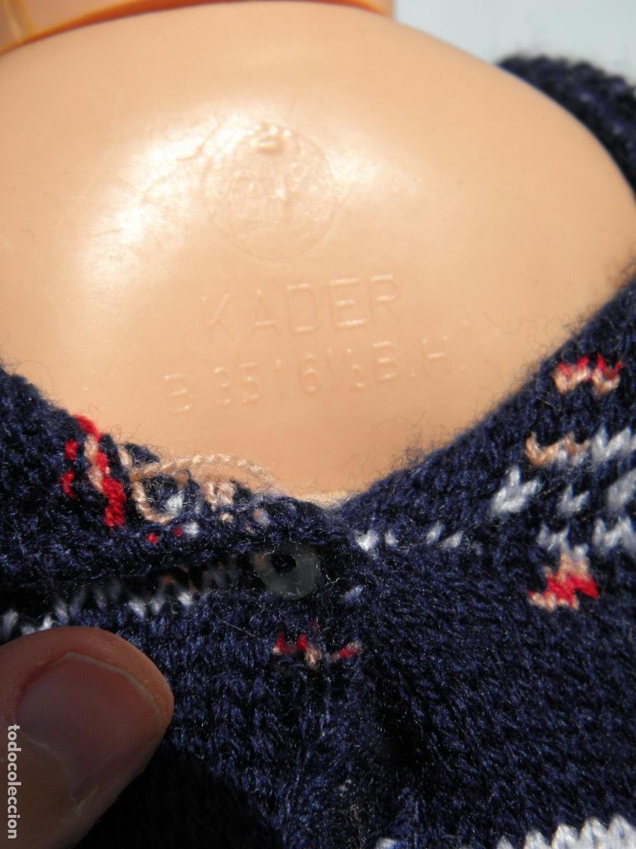 Mu&ntilde;ecas celuloide: Antiguo mu&ntilde;eco beb&eacute; de celuloide de marca OK Kader - Foto 6