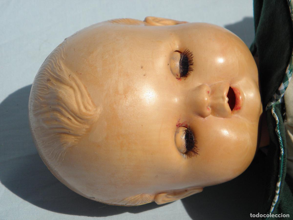 Mu&ntilde;ecas celuloide: Antiguo mu&ntilde;eco beb&eacute; de celuloide de marca OK Kader - Foto 5