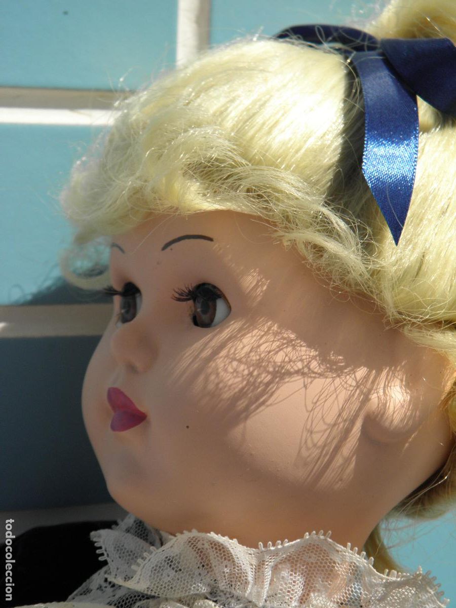 Mu&ntilde;ecas celuloide: Antigua mu&ntilde;eca de celuloide de 63 cm - Foto 5