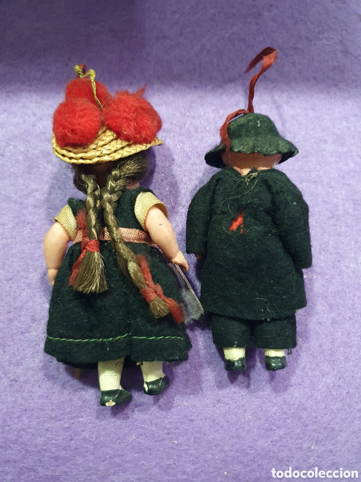 Mu&ntilde;ecas celuloide: Pareja de mu&ntilde;ecos tipo alemanes en celuloide. (L66) - Foto 2