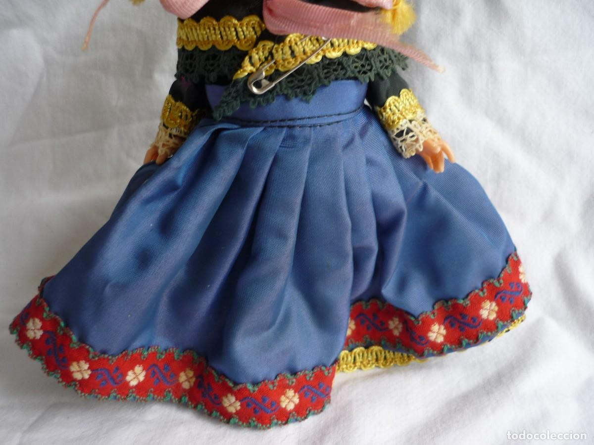 Mu&ntilde;ecas celuloide: Mu&ntilde;eca en celuloide ojos basculantes Dinamarca, rubia con coletas - Foto 3