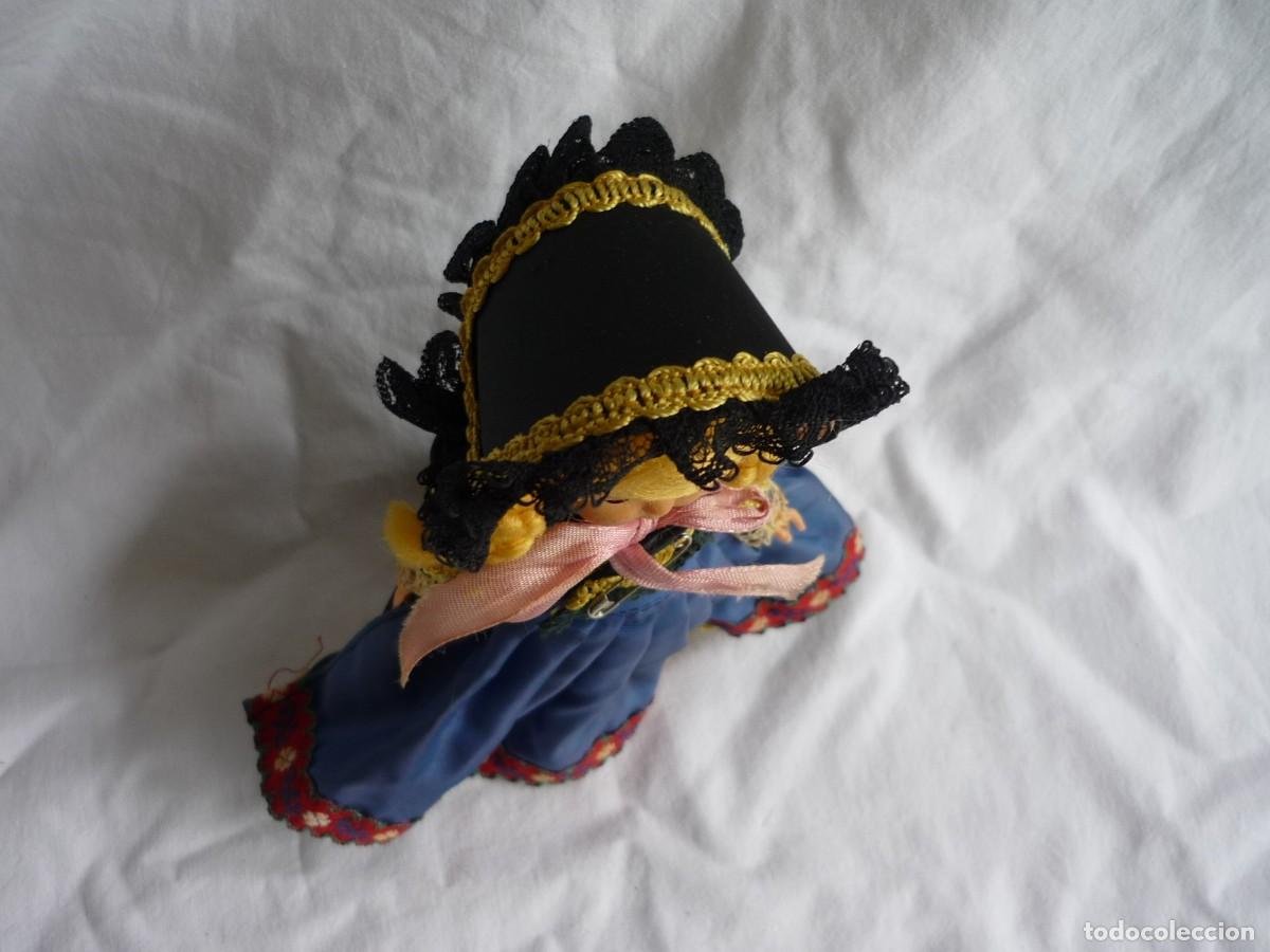Mu&ntilde;ecas celuloide: Mu&ntilde;eca en celuloide ojos basculantes Dinamarca, rubia con coletas - Foto 4