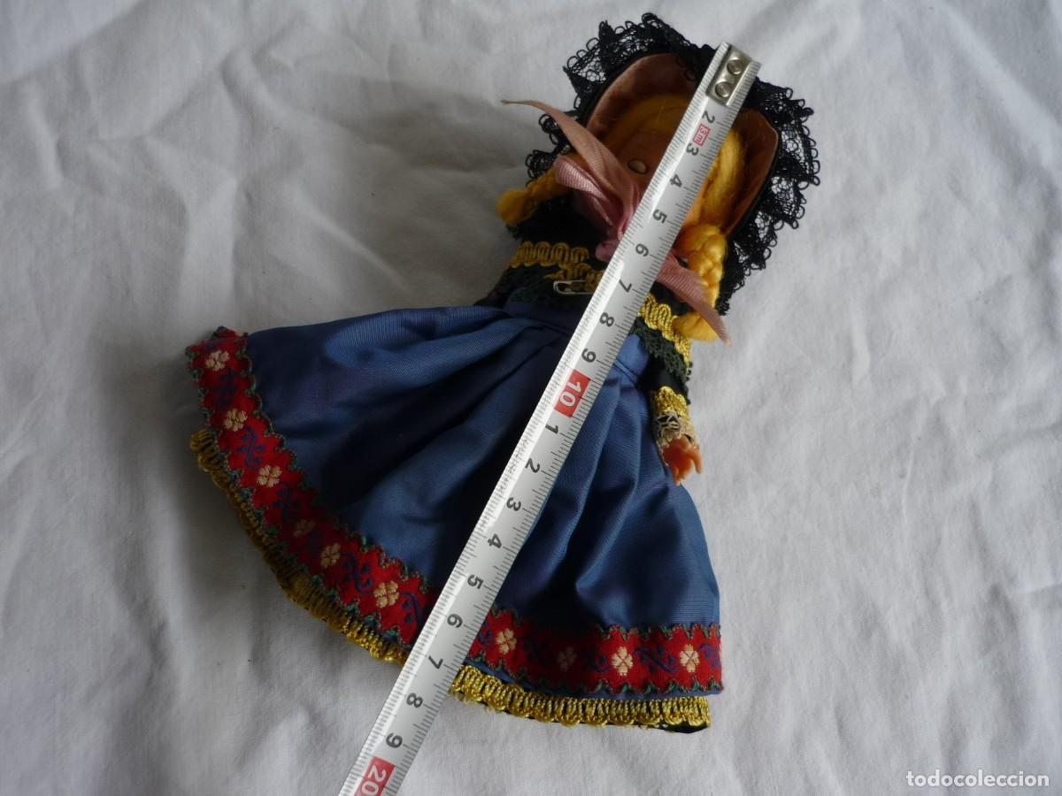 Mu&ntilde;ecas celuloide: Mu&ntilde;eca en celuloide ojos basculantes Dinamarca, rubia con coletas - Foto 10