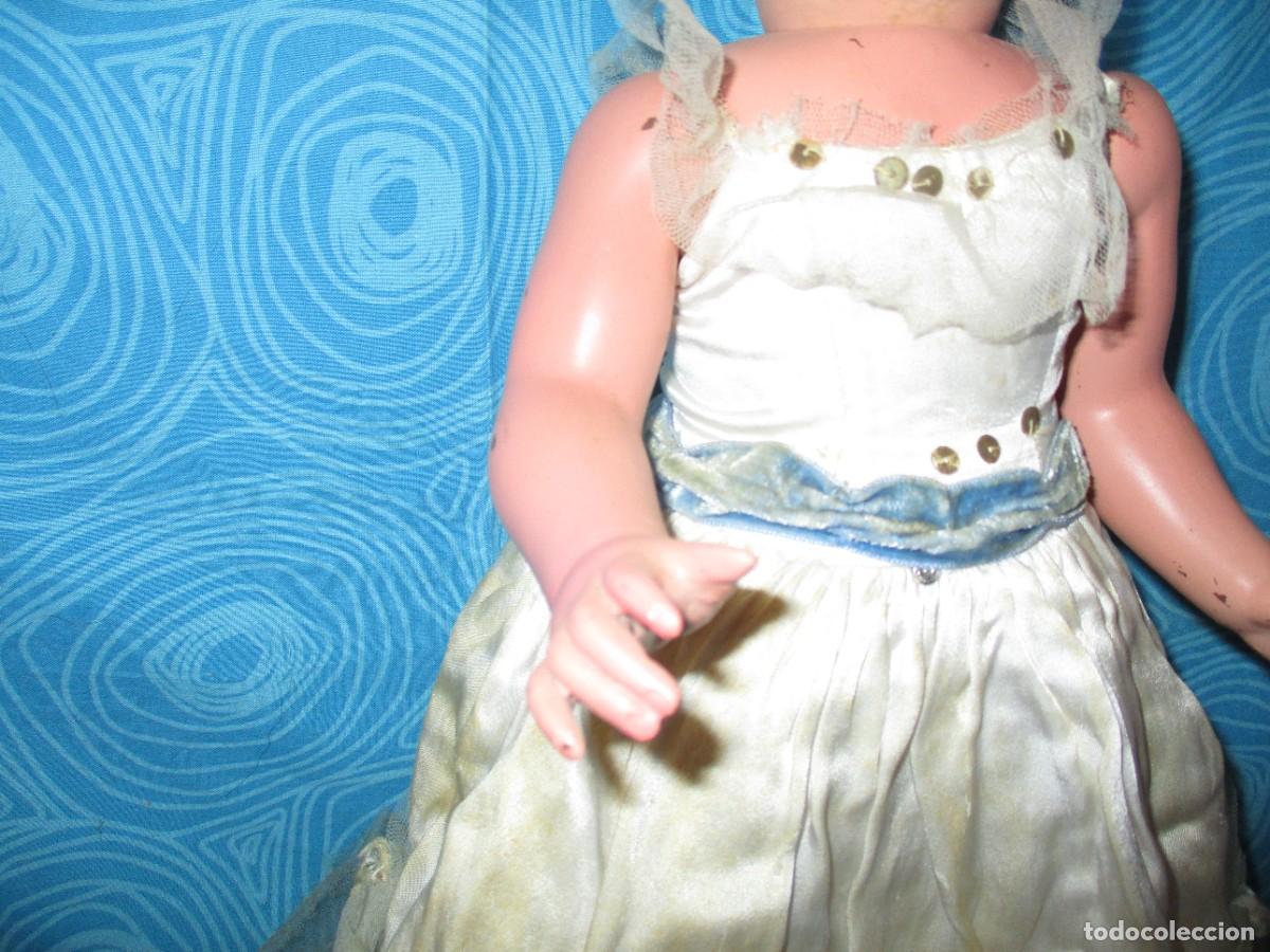 Mu&ntilde;ecas celuloide: ANTIGUA MU&Ntilde;ECA CELULOIDE PINTADA A MANO - Foto 4
