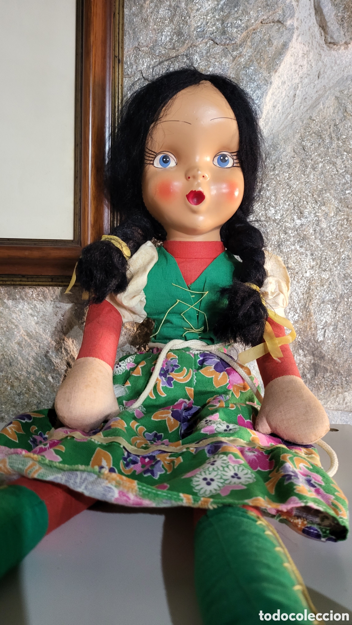 Mu&ntilde;ecas celuloide: ANTIGUA MU&Ntilde;ECA DE CELULOIDE Y TRAPO - Foto 2