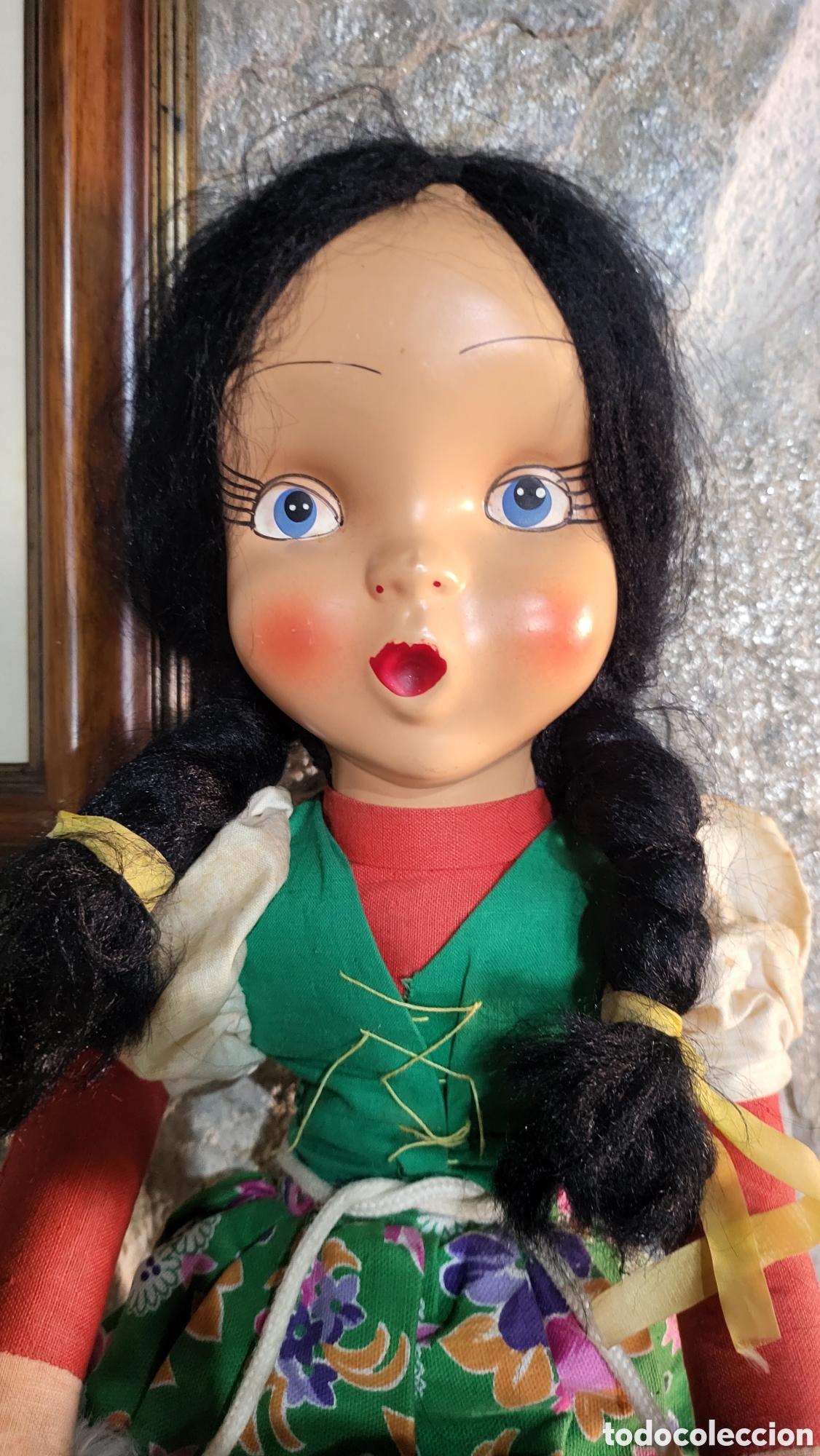 Mu&ntilde;ecas celuloide: ANTIGUA MU&Ntilde;ECA DE CELULOIDE Y TRAPO - Foto 3