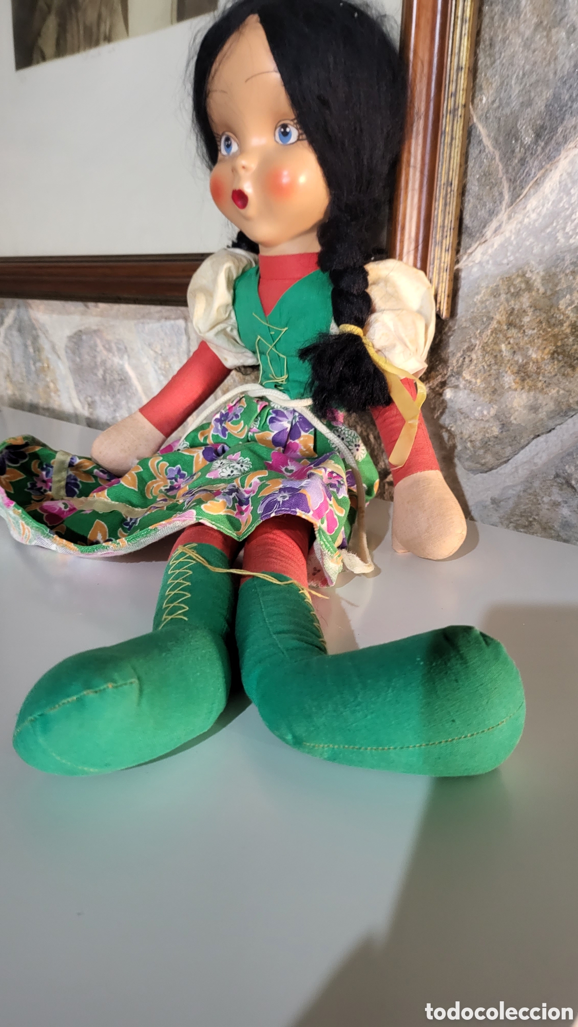 Mu&ntilde;ecas celuloide: ANTIGUA MU&Ntilde;ECA DE CELULOIDE Y TRAPO - Foto 4