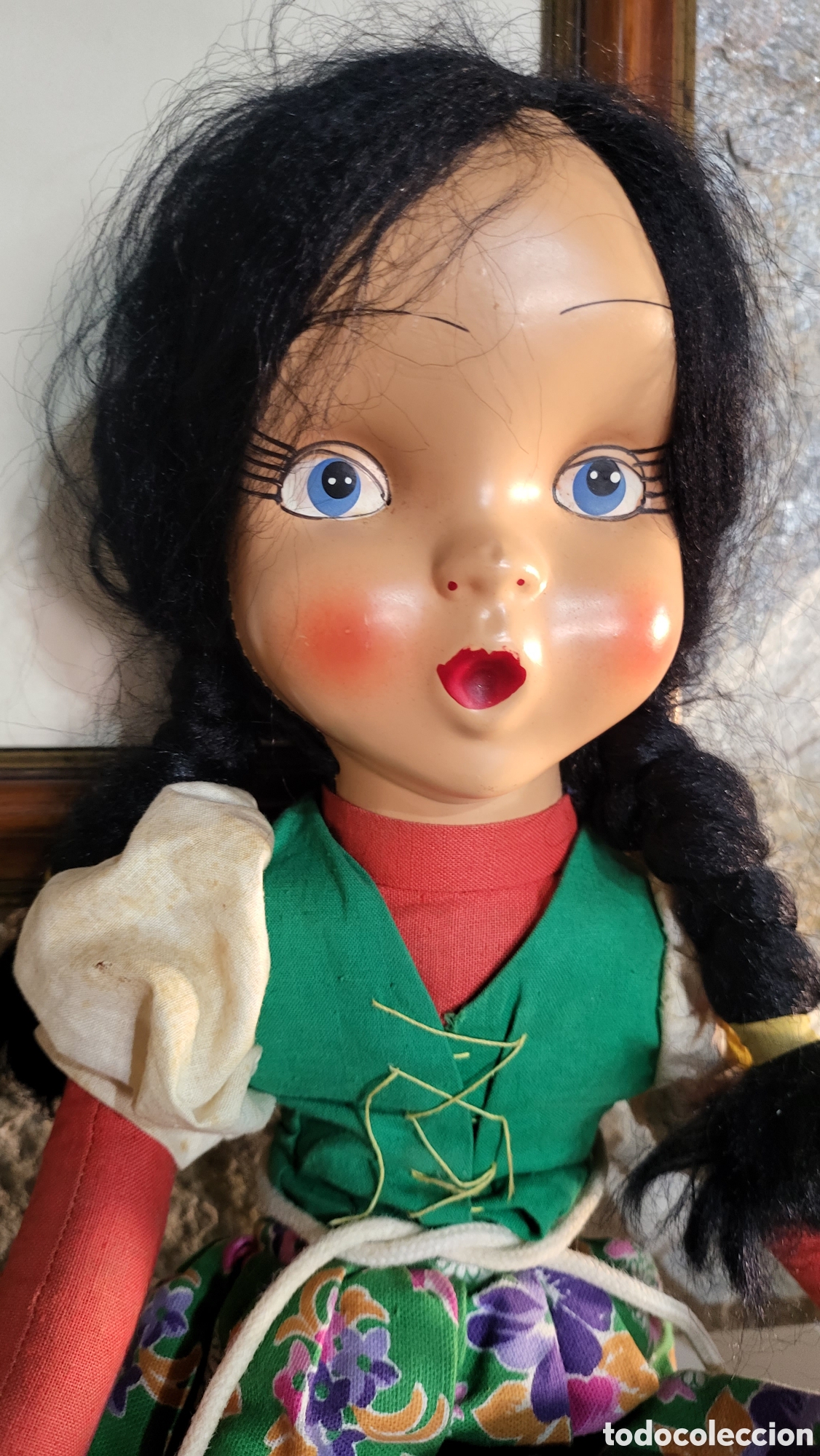 Mu&ntilde;ecas celuloide: ANTIGUA MU&Ntilde;ECA DE CELULOIDE Y TRAPO - Foto 1