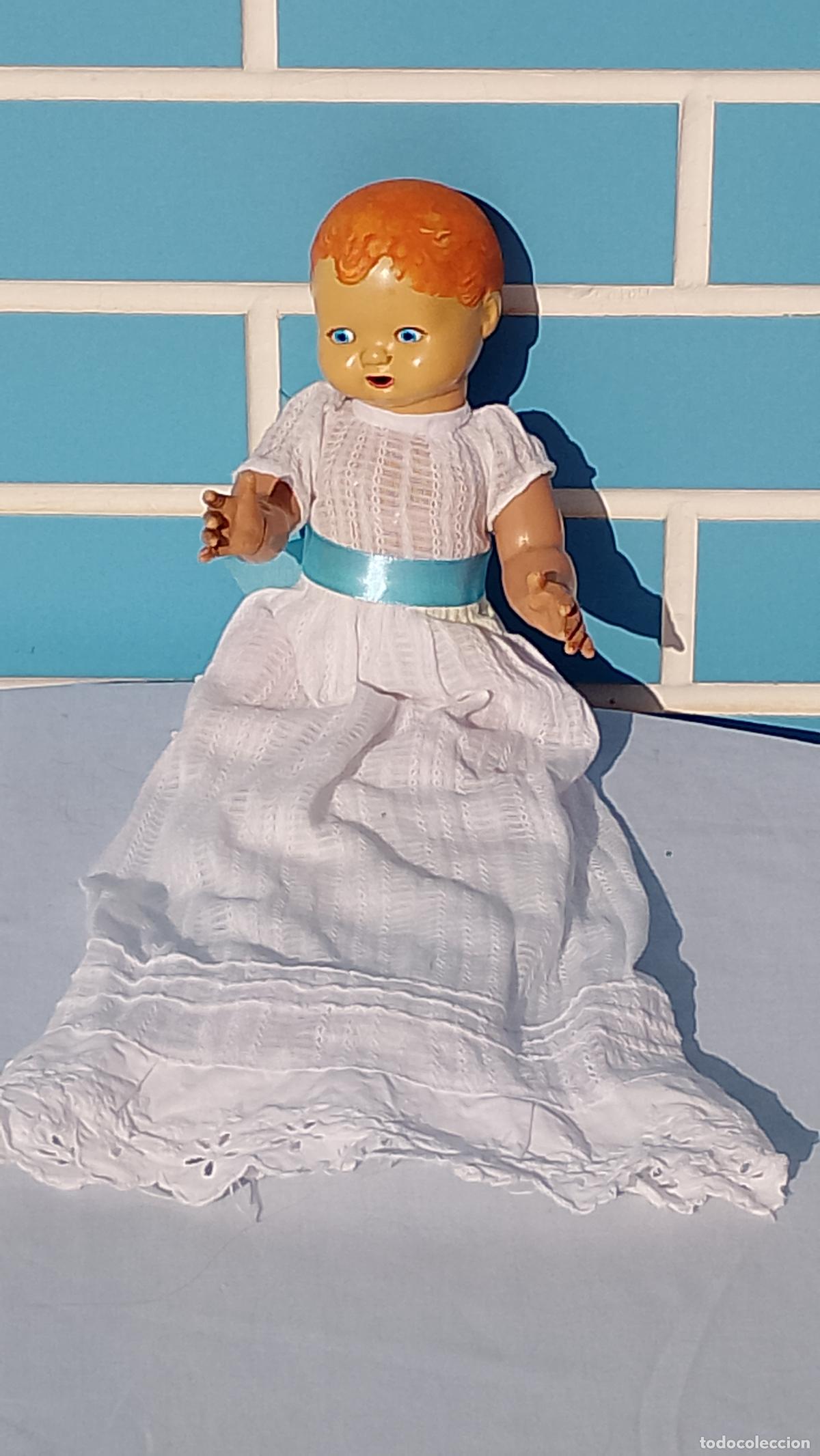 Mu&ntilde;ecas celuloide: Antiguo mu&ntilde;eco beb&eacute; de los a&ntilde;os 50 - Foto 1