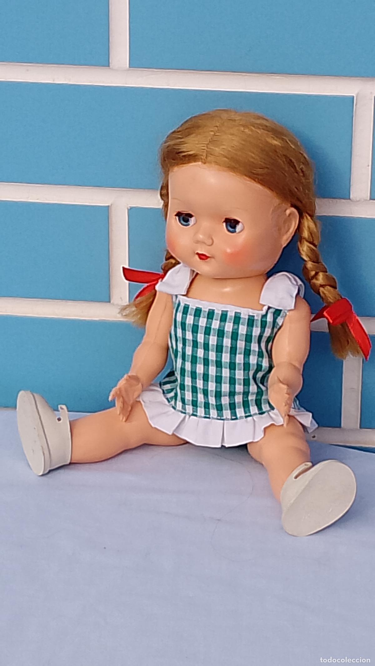 Mu&ntilde;ecas celuloide: Antigua mu&ntilde;eca inglesa de los a&ntilde;os 50 - Foto 5