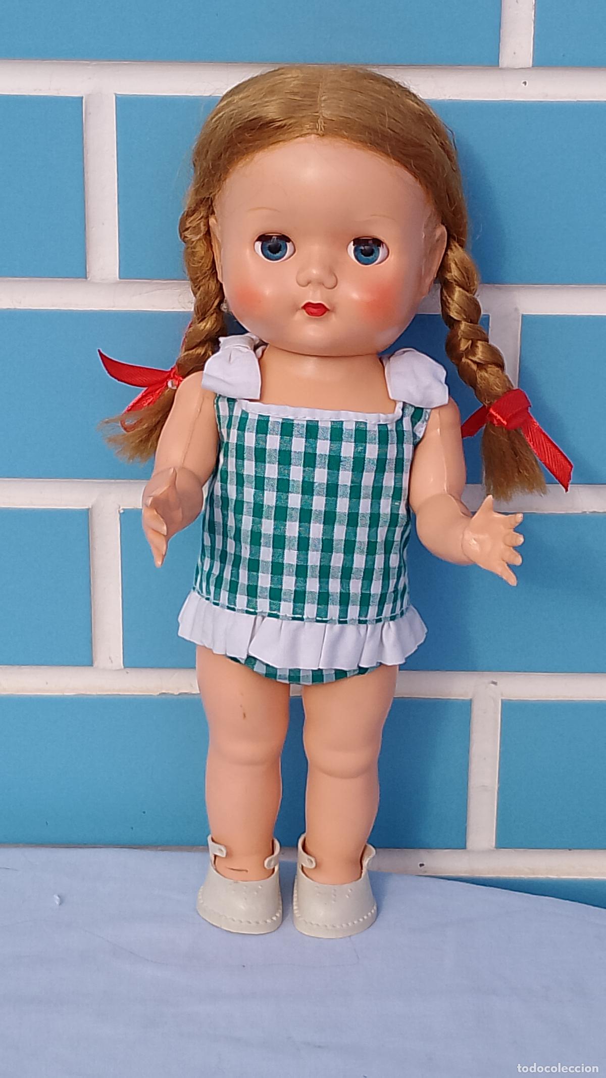 Mu&ntilde;ecas celuloide: Antigua mu&ntilde;eca inglesa de los a&ntilde;os 50 - Foto 1