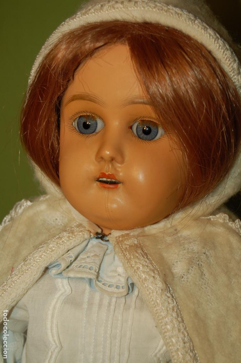 Mu&ntilde;ecas celuloide: mu&ntilde;eca de celuloide y cabretilla kammer & reinhardt - Foto 1