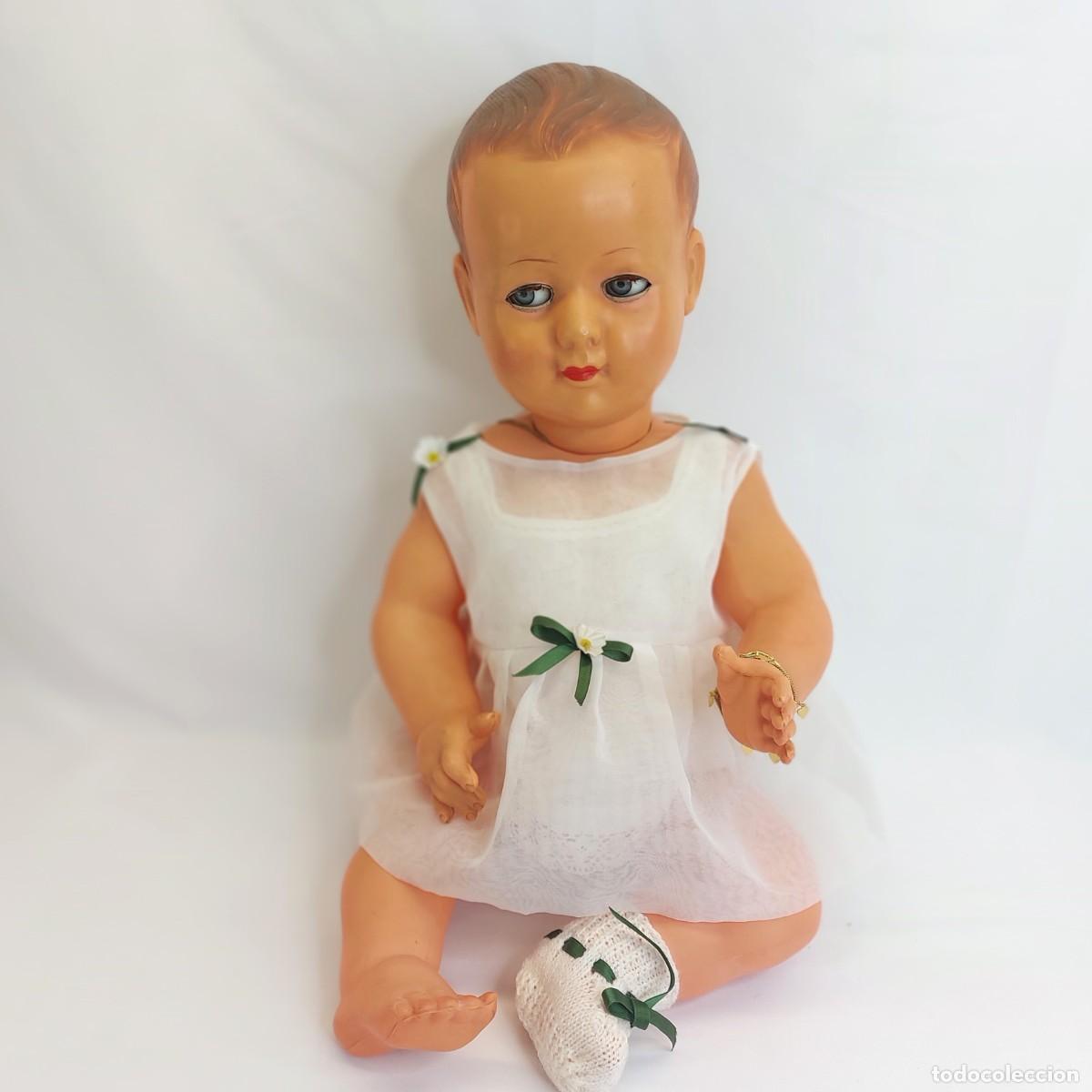 Mu&ntilde;ecas celuloide: MU&Ntilde;ECO DE MARCA FRANCESA PARA REPARAR, MIDE UNOS 50cm. - Foto 1