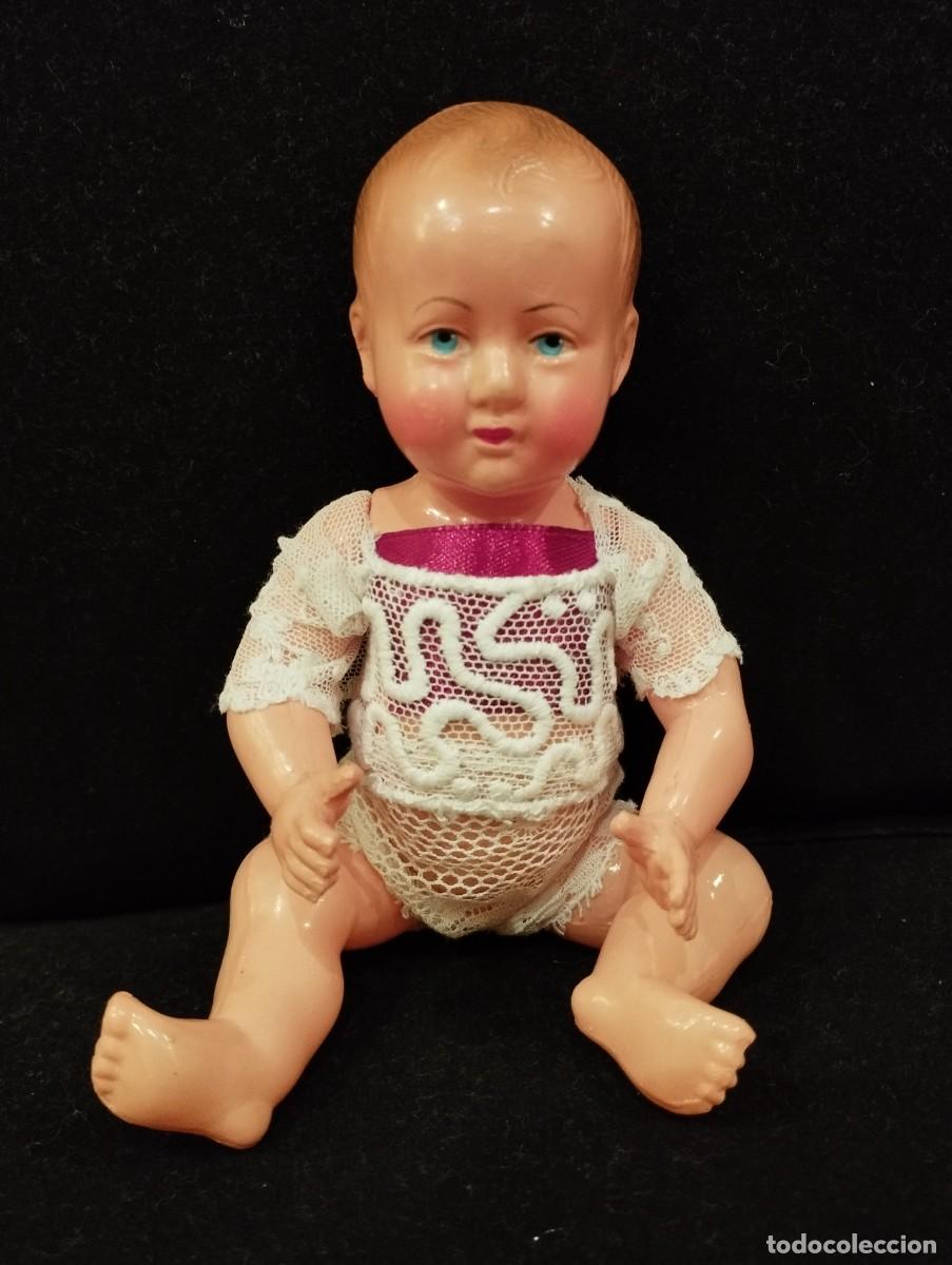 Mu&ntilde;ecas celuloide: Antiguo Mu&ntilde;eco Petitcollin - Foto 1