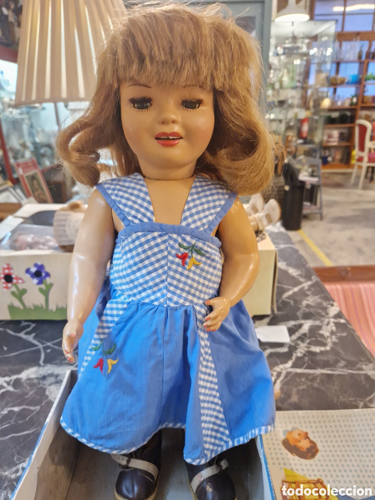 Mu&ntilde;ecas celuloide: Mu&ntilde;eca de celuloide Cayetana 1&ordm; &eacute;poca - Foto 2