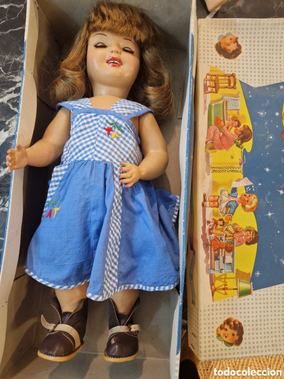 Mu&ntilde;ecas celuloide: Mu&ntilde;eca de celuloide Cayetana 1&ordm; &eacute;poca - Foto 1