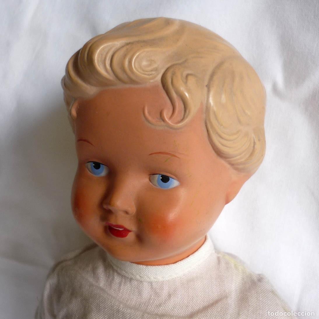 Mu&ntilde;ecas celuloide: Antigua mu&ntilde;eca de celuloide, 28 cm de altura - Foto 1