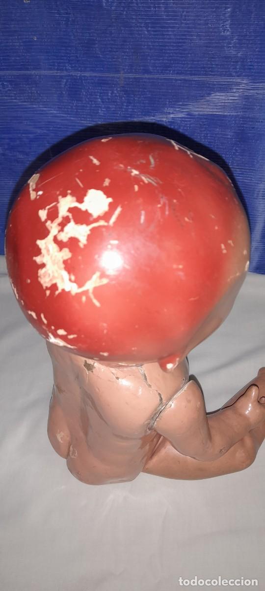 Mu&ntilde;ecas celuloide: Antiguo mu&ntilde;eco carton piedra - Foto 9