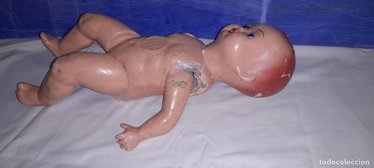 Mu&ntilde;ecas celuloide: Antiguo mu&ntilde;eco carton piedra - Foto 10