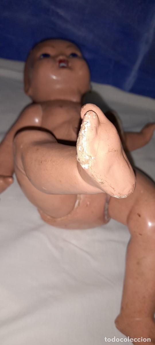 Mu&ntilde;ecas celuloide: Antiguo mu&ntilde;eco carton piedra - Foto 14