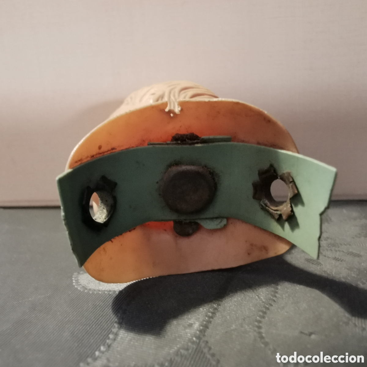 Mu&ntilde;ecas celuloide: Cabeza de antiguo mu&ntilde;eco celuloide 5cm - Foto 3