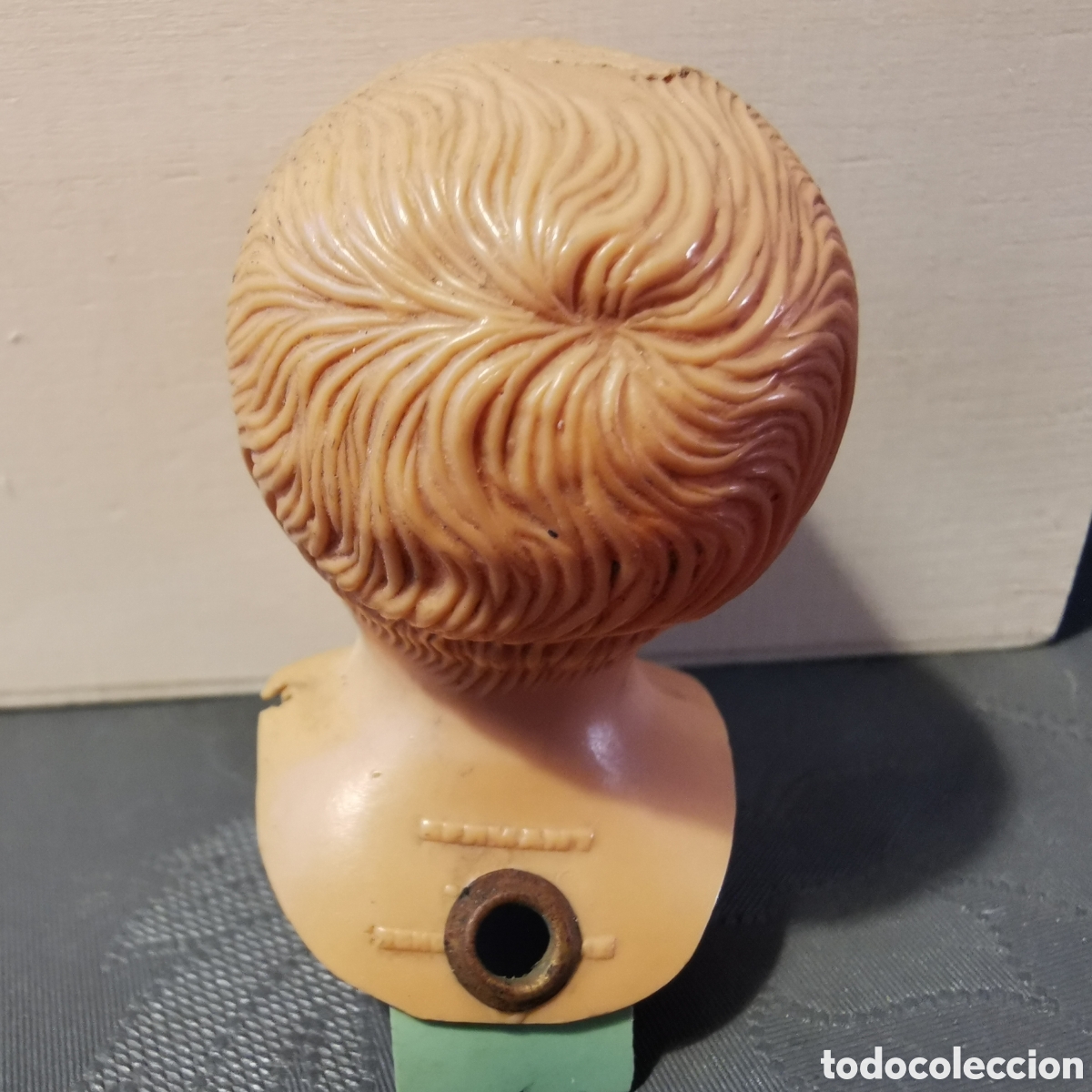 Mu&ntilde;ecas celuloide: Cabeza de antiguo mu&ntilde;eco celuloide 5cm - Foto 5