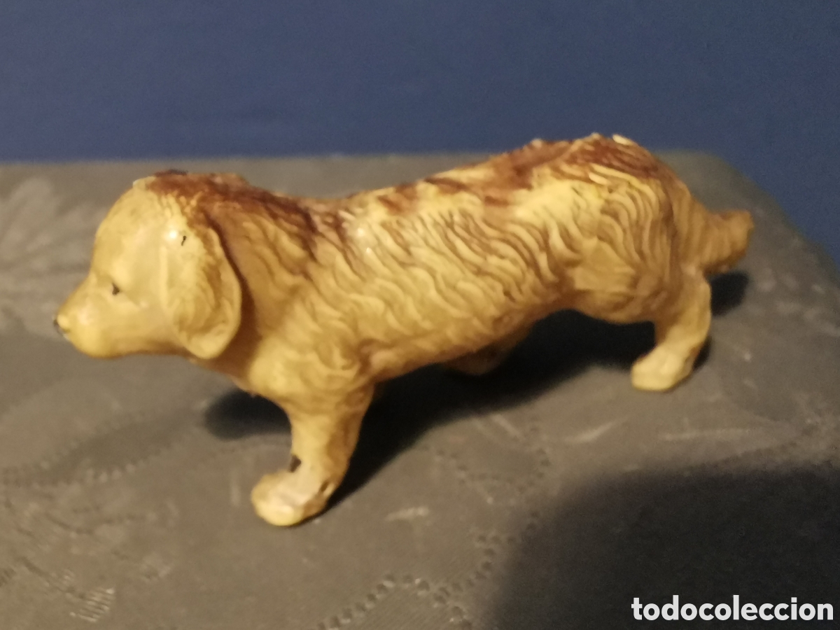 Mu&ntilde;ecas celuloide: Perrito de celuloide. Tiene un agujerito en cada pata. 6cm - Foto 1
