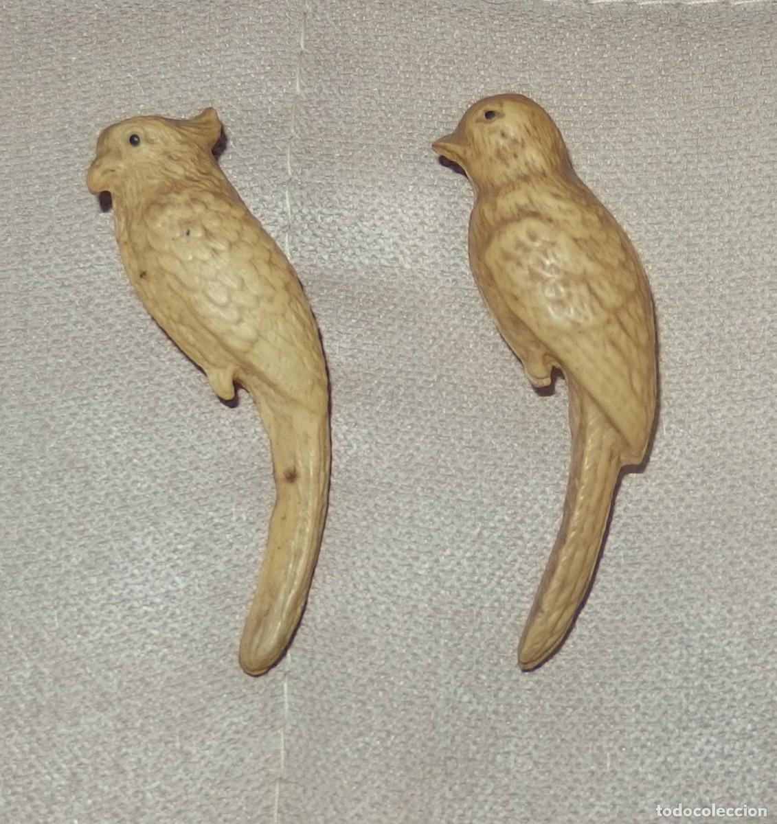 Mu&ntilde;ecas celuloide: 2 PAJARITOS SONAJEROS,CELULOIDE,A&Ntilde;OS 30 &Oacute; 40 - Foto 2