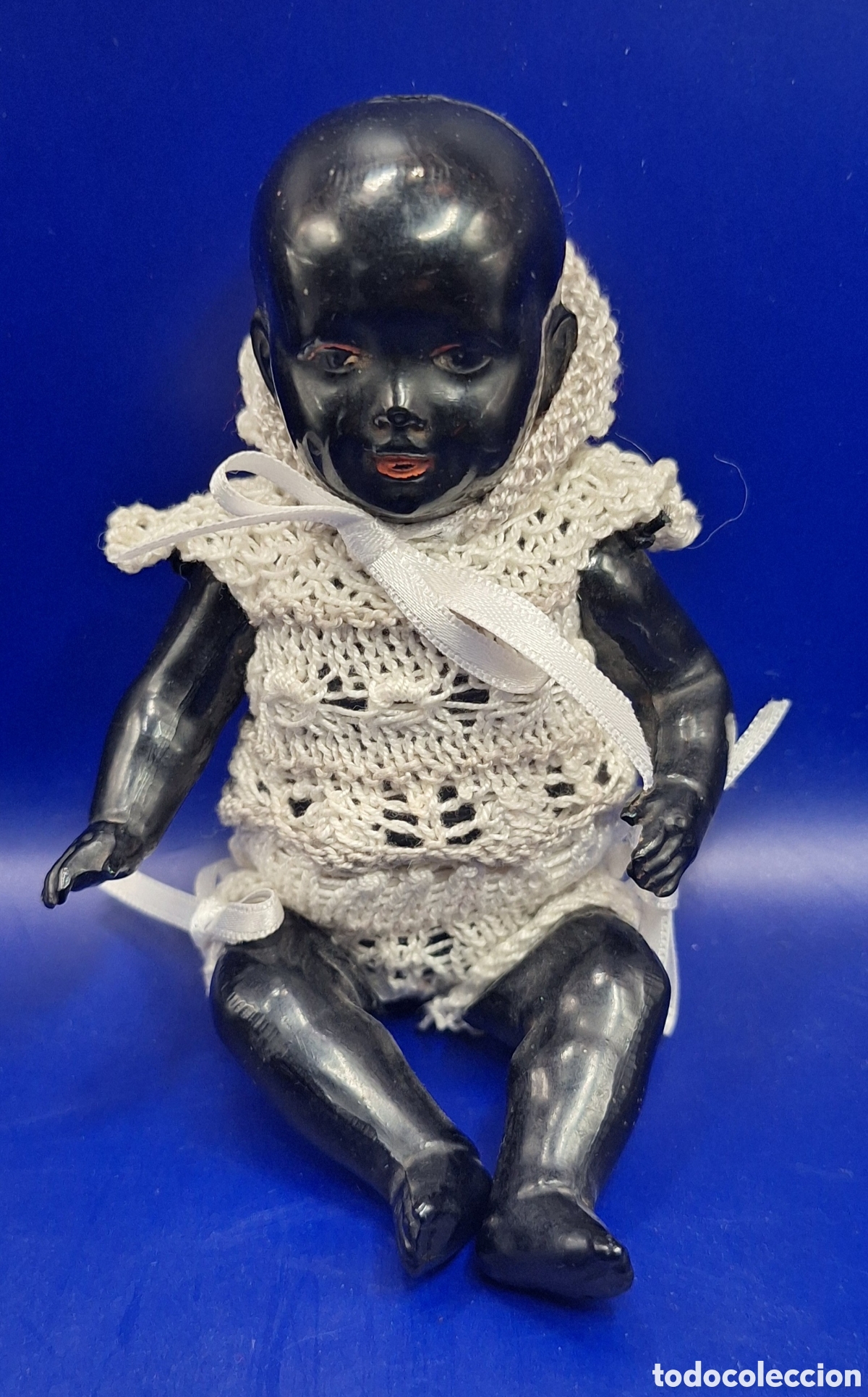 Mu&ntilde;ecas celuloide: Antiguo Mu&ntilde;eco Negrito de Celuloide Marca Tortuga - Foto 7