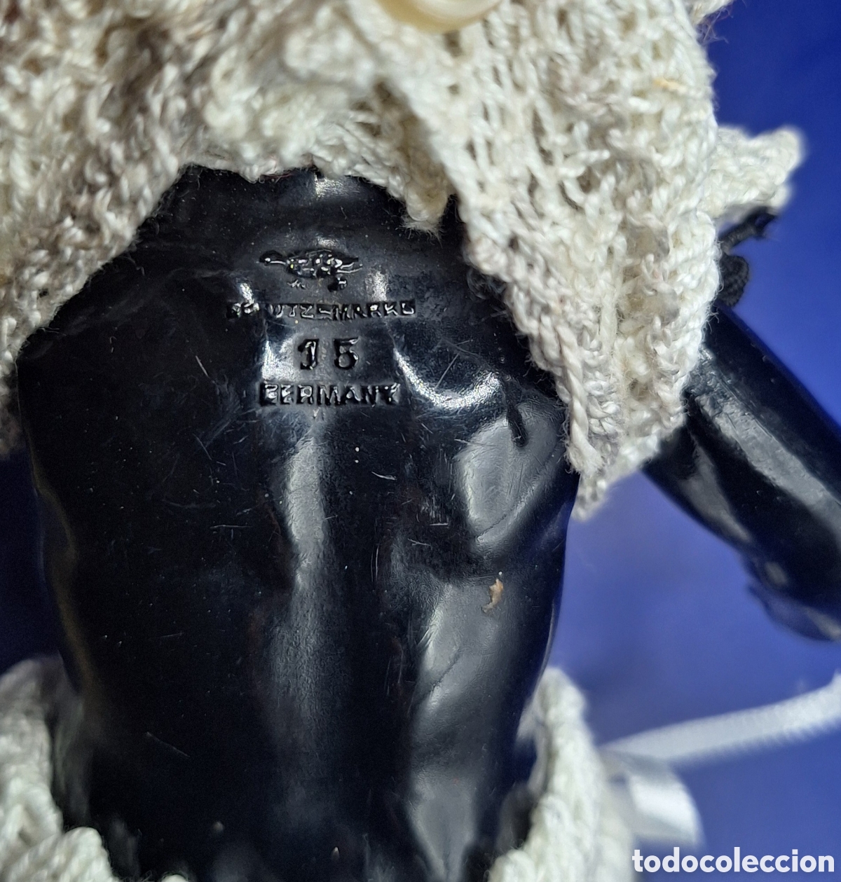 Mu&ntilde;ecas celuloide: Antiguo Mu&ntilde;eco Negrito de Celuloide Marca Tortuga - Foto 10
