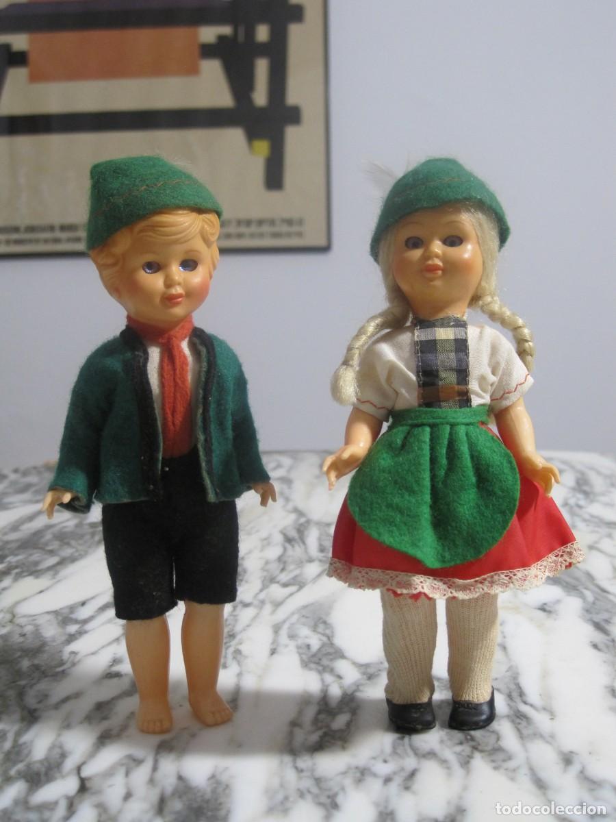 Mu&ntilde;ecas celuloide: PAREJA DE MU&Ntilde;ECOS - CABEZA DE CELULOIDE - OJOS DURMIENTES - ALEMANIA - Foto 2