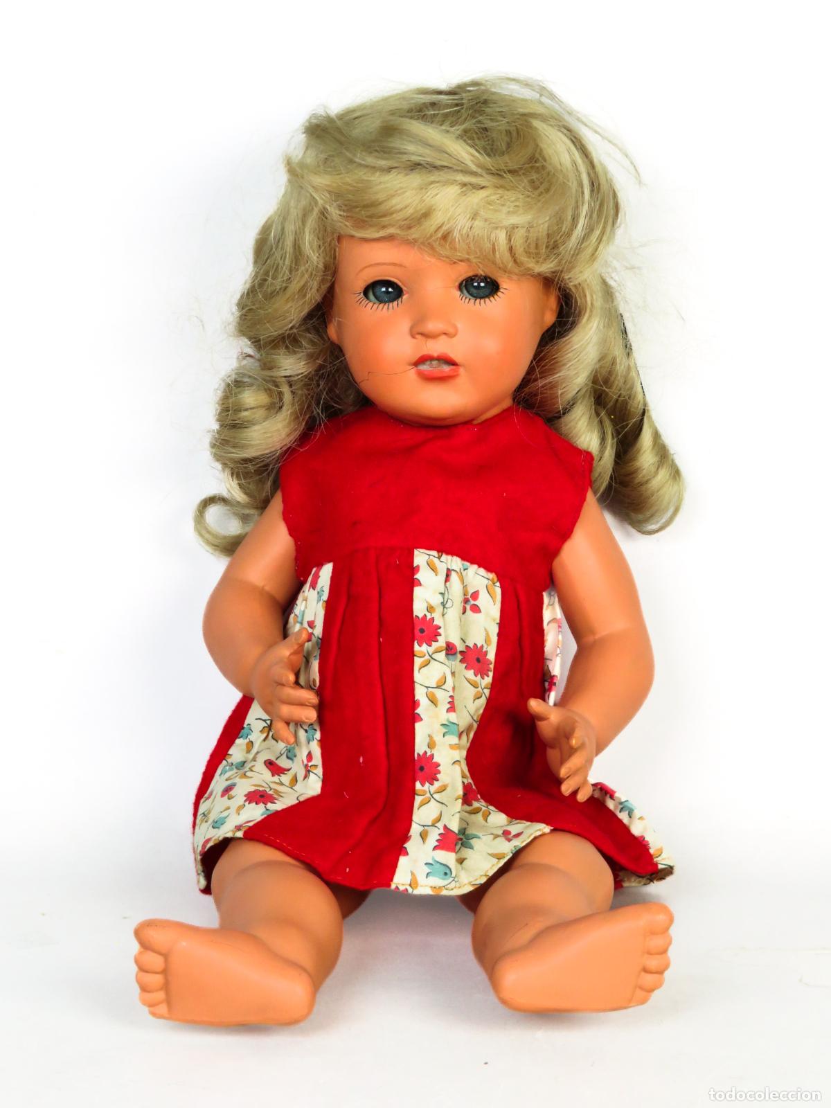 Mu&ntilde;ecas celuloide: Mu&ntilde;eca celuloide Tortuga Schildkrot marca nuca para restaurar 33 cm - Foto 1