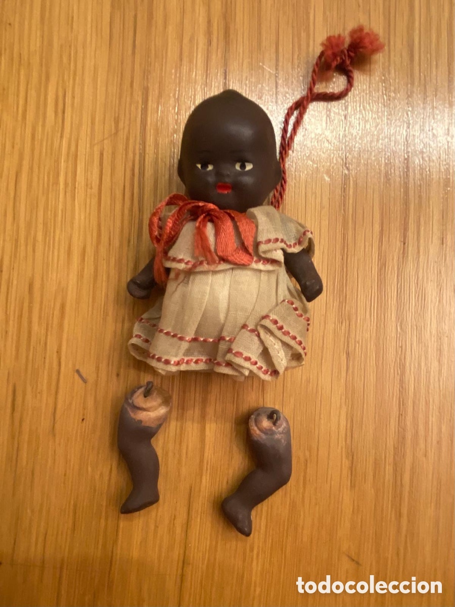 Mu&ntilde;ecas celuloide: Antiguo beb&eacute; negro de celuloide - Foto 3